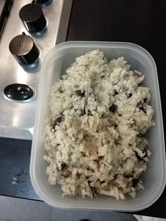 Una foto de Risotto de setas con arroz de coliflor