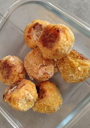 Una foto de Bolitas calabaza y arroz