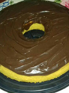 Una foto de Torta de zanahoria con baño de chocolate!!