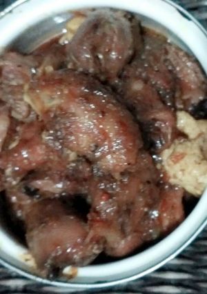 Foto resep Kepala ayam + tahu pedas ala aku 😋😊