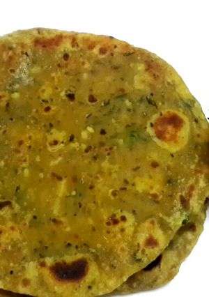 A picture of Leftover dal paratha.
