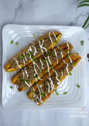 A picture of Stuffed plantain.