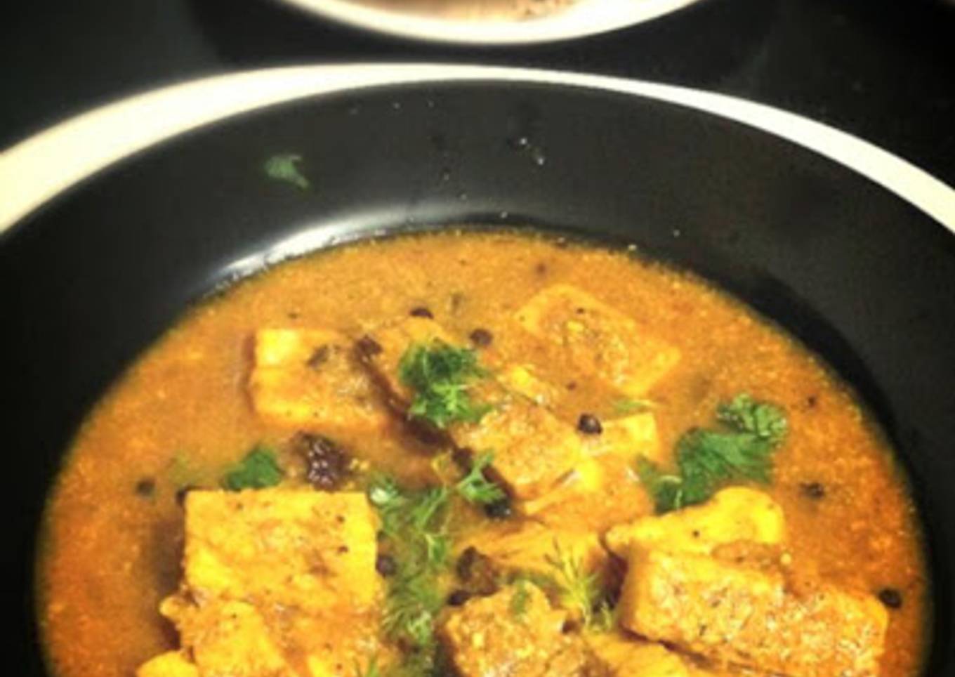 Dum Paneer Kali Mirch (Slow Cooked Indian Cottage Cheese with Crushed Black Pepper)