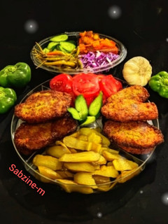 عکسی از دستور کتلت گوشت و سویا