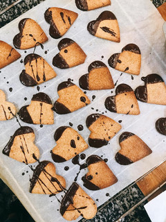 Una foto de Galletas de avena con cobertura de chocolate