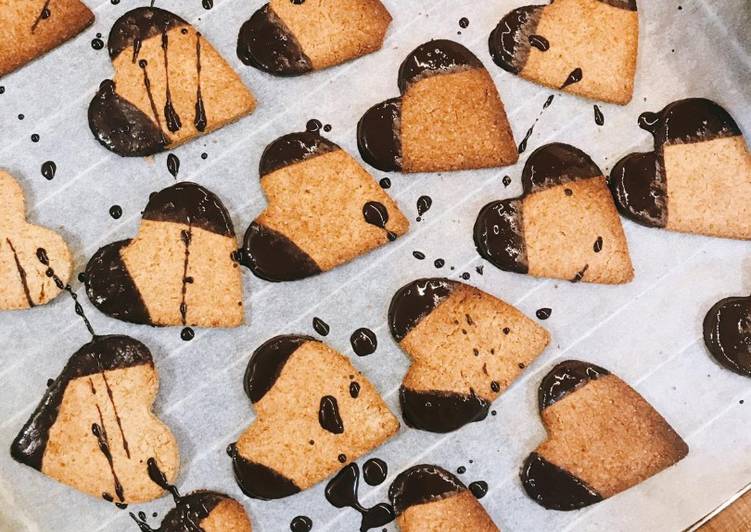 Galletas de avena con cobertura de chocolate