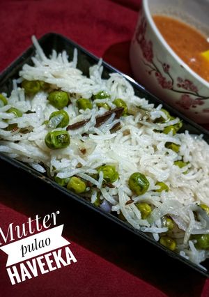 मटर पुलाव (matar pulav recipe in marathi) रेसिपी चे मुख्य फोटो
