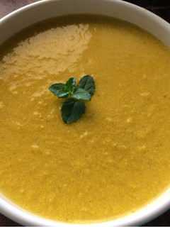 Una foto de Crema de pepita y zanahoria