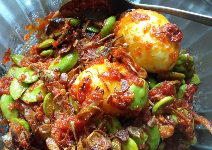 Sambel goreng telur n pete