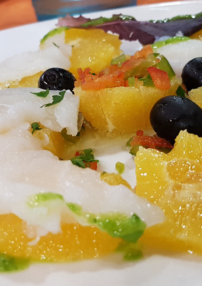 Una foto de Ensalada de Naranja con Bacalao
