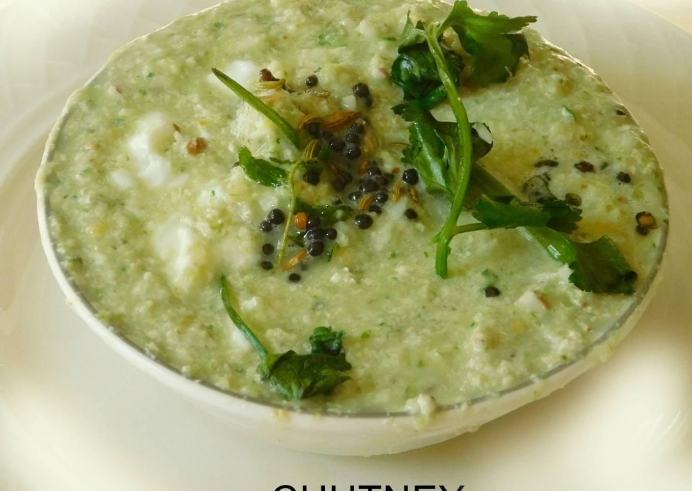 Coconut cilantro chutney
