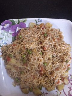 A picture of Masala maggi.