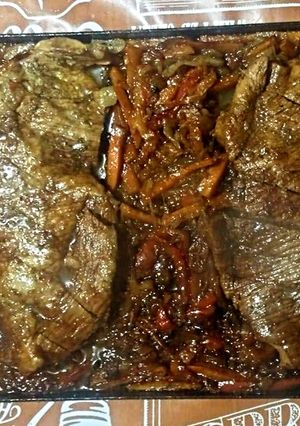 Una foto de Pulpa de cerdo a la cerveza y azúcar negra..!