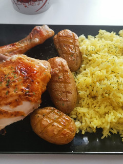 Una foto de Pollo al horno Especial de la Casa