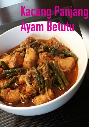 Foto resep Kacang Panjang Ayam Betutu