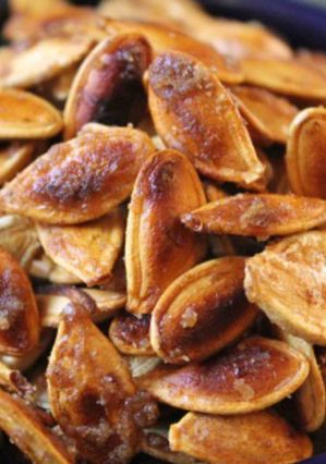 Una foto de Snack de semillas de zapallo calabaza