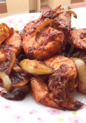 A picture of Spicy Shrimp / Sambal Udang.