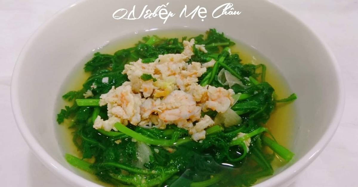 29 món canh rau cải cúc tôm thơm ngon, đa dạng và dễ làm tại nhà - Cookpad