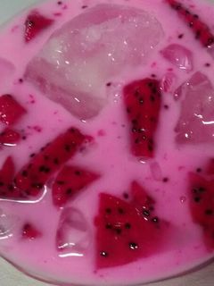 Foto resep Es buah naga