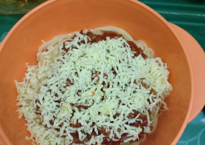 Resep: Spaghetti saus bolognaise simple Yang Sederhana
