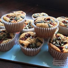 A picture of Feta and Dill muffins.