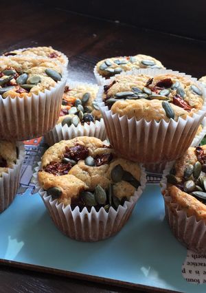 A picture of Feta and Dill muffins.