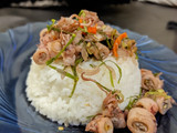 Cumi asin sambal matah
