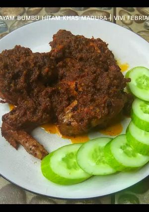 Foto resep Ayam bumbu hitam khas madura