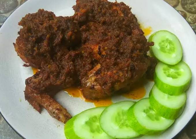 Resep Ayam Bumbu Hitam Khas Madura Oleh Vivi Febriany Cookpad