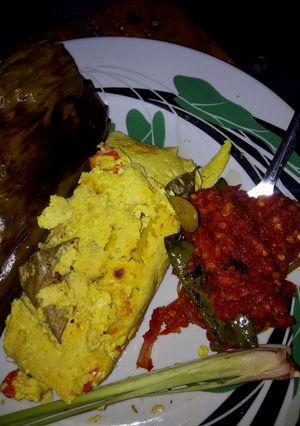 Foto resep Pepes tahu ayam pedas