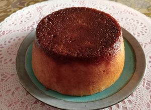 Foto principal de Flan de manzana y bizcochos