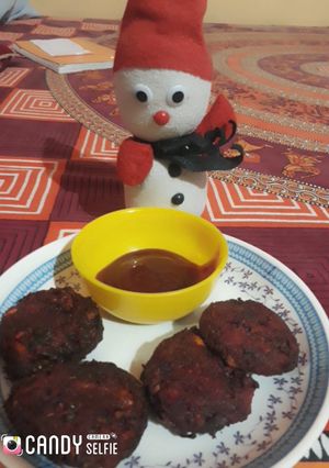 A picture of Beetroot cutlet.