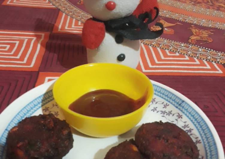 Simple Way to Make Super Quick Homemade Beetroot cutlet