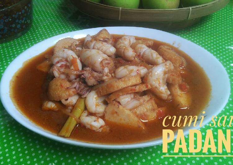 Resep Cumi saus Padang, Bisa Manjain Lidah