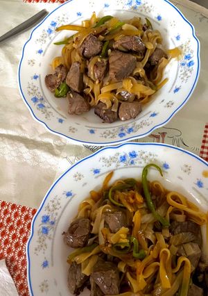 Una foto de Noodles con ternera