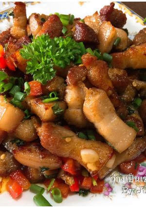 รูปของ หมูสามชั้นคั่วพริกเกลือ