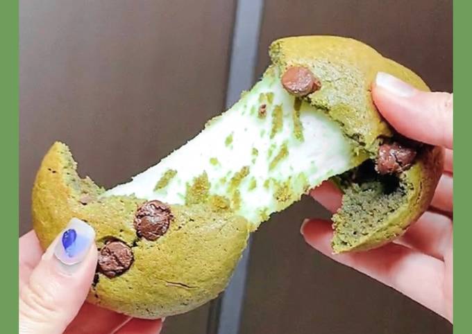 Simple Way to Prepare Quick Matcha Mochi Cookie🍪🥰