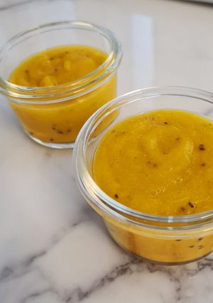 Une photo de Compote Abricot / Kiwi