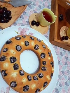عکسی از دستور کیک گیلاس و پنیر