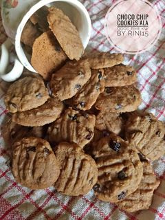Foto resep Choco chip cookies with palm sugar ala good time 🍪
