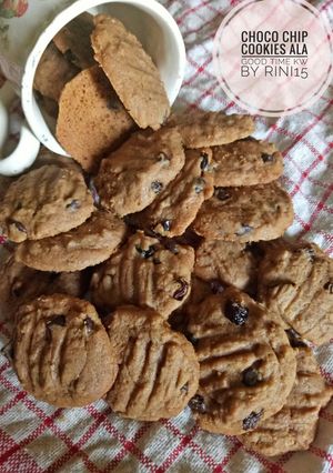 Foto resep Choco chip cookies with palm sugar ala good time 🍪
