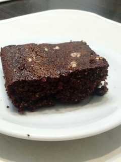 Una foto de Brownie sin harina