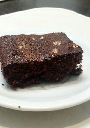 Una foto de Brownie sin harina