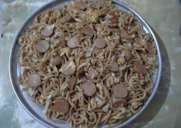 Cara Gampang Menyiapkan Ifumie goreng sosis ayam🍝 Anti Gagal