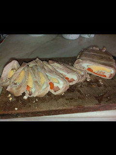 Una foto de Matambre de carne relleno