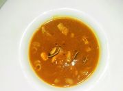 Una foto de sopa de nabos