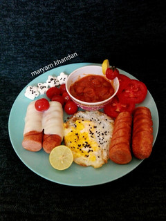 عکسی از دستور صبحانه انگلیسی
