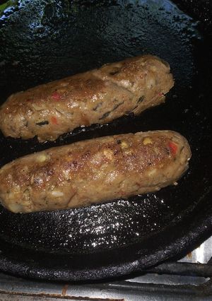 Una foto de Chorizos veganos