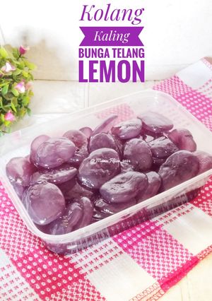 Foto resep Kolang-kaling Bunga Telang Lemon 🍋