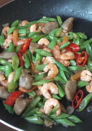 Foto resep Tumis Buncis plus Udang